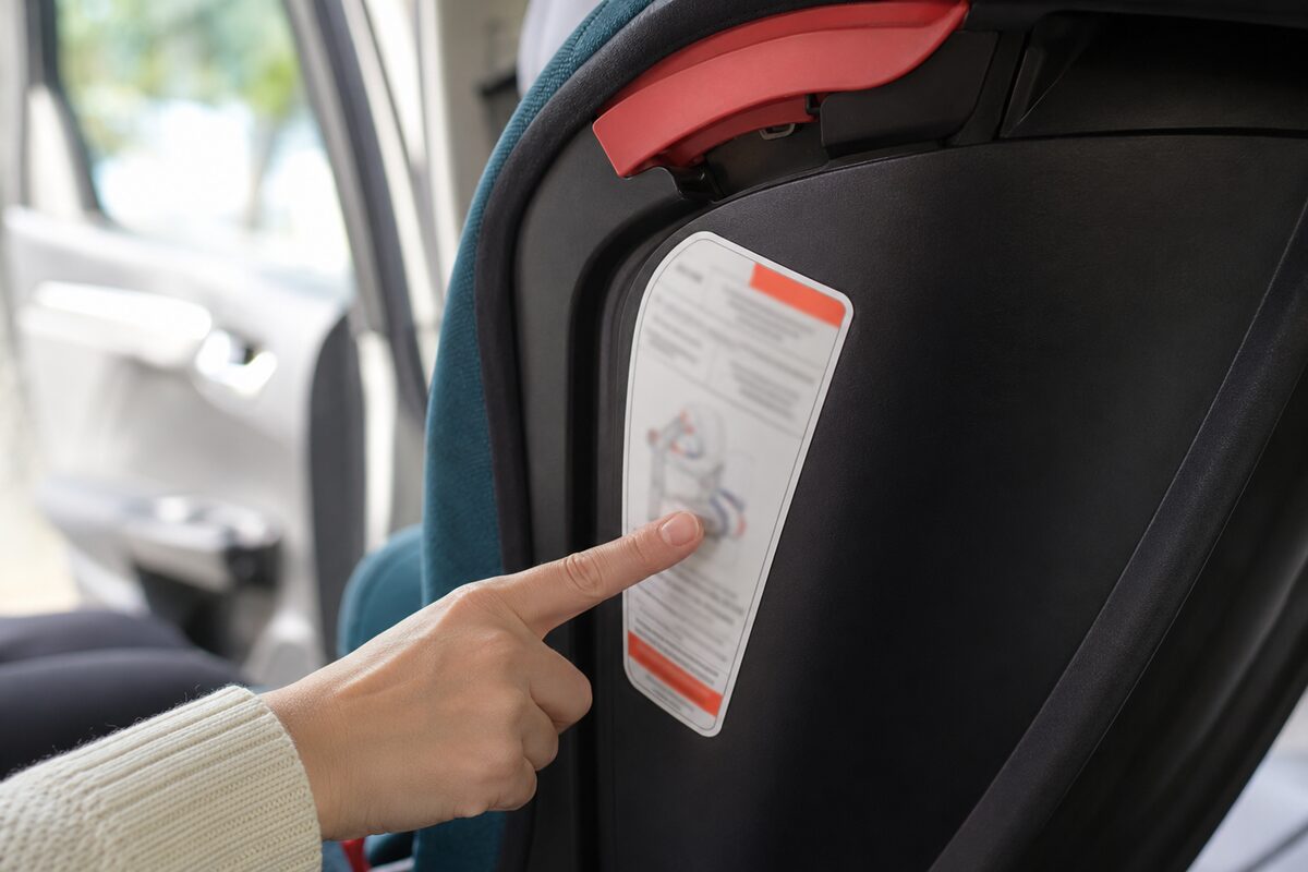 Provera datuma proizvodnje i oznake na auto-sedištu